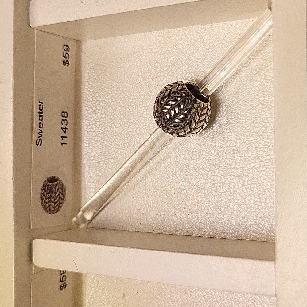 Trollbeads Sterling Silver Sweater Bead